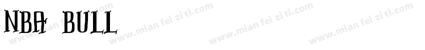 nba bull字体转换